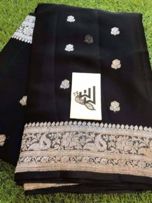 khadi georgette chiffon soft sarees (4)