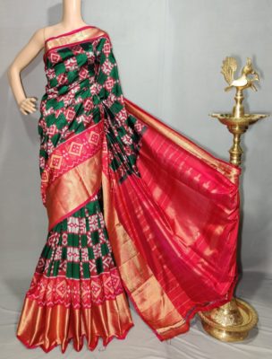 Buy pure ikkath silk sarees with blouse. (11)