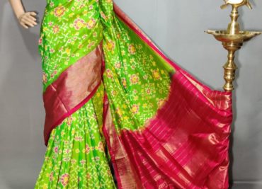 Buy pure ikkath silk sarees with blouse. (13)
