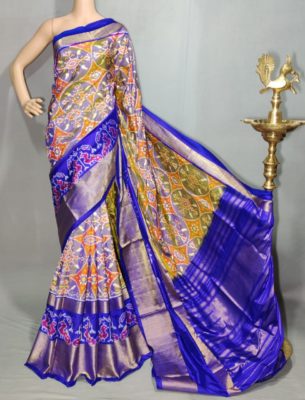 Buy pure ikkath silk sarees with blouse. (17)