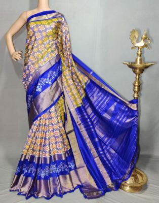 Buy pure ikkath silk sarees with blouse. (6)