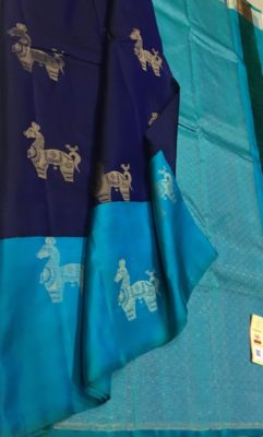 Buy pure kanchi pattu sarees with blouse. (6)