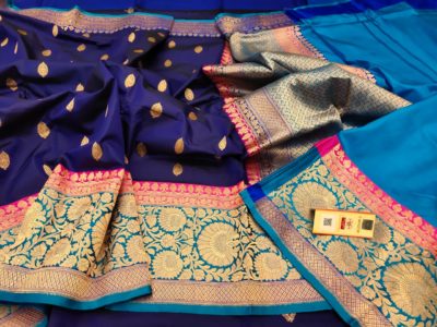 Buy pure katan silk sarees with blouse (15)