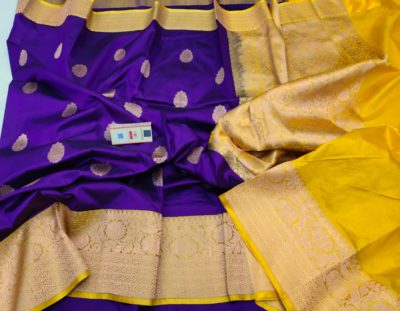 Buy pure katan silk sarees with blouse (25)