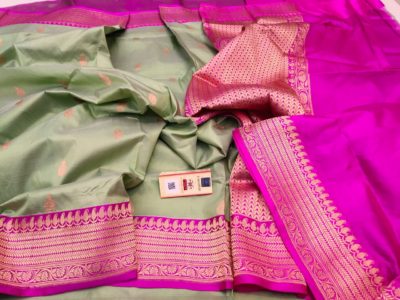 Buy pure katan silk sarees with blouse (5)