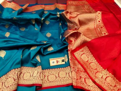Buy pure katan silk sarees with blouse (7)