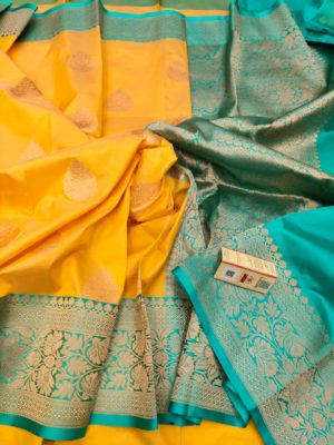 Exclusive banarasi katan silk with blouse (15)