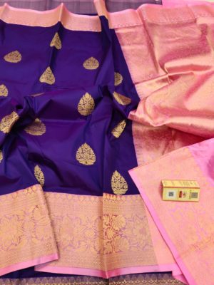 Exclusive banarasi katan silk with blouse (16)