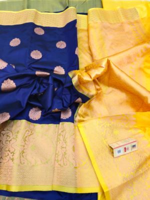Exclusive banarasi katan silk with blouse (19)