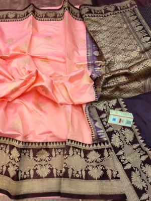 Exclusive banarasi katan silk with blouse (21)