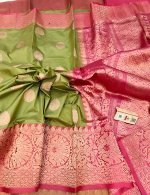 Exclusive banarasi katan silk with blouse (23)