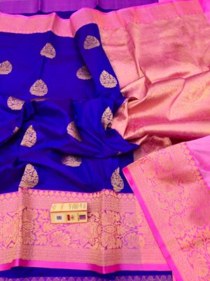 Exclusive banarasi katan silk with blouse (3)