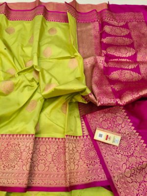 Exclusive banarasi katan silk with blouse (5)