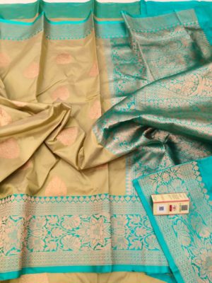 Exclusive banarasi katan silk with blouse (6)