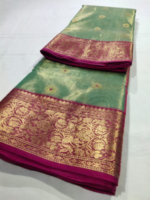 Exclusive collection of katan silk and katan tissue sarees (10)