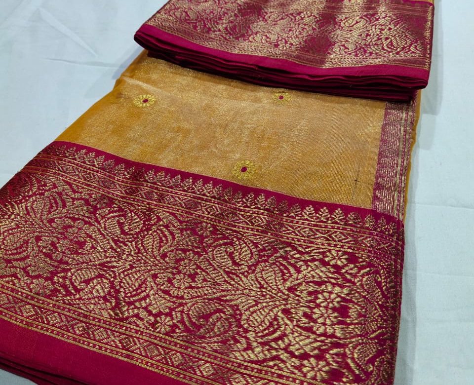 Exclusive collection of katan silk and katan tissue sarees (11)