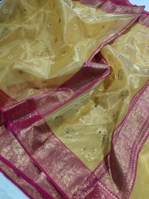 Exclusive collection of katan silk and katan tissue sarees (16)