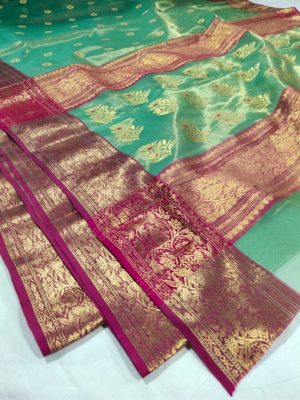 Exclusive collection of katan silk and katan tissue sarees (17)