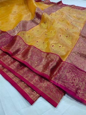 Exclusive collection of katan silk and katan tissue sarees (18)