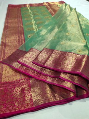 Exclusive collection of katan silk and katan tissue sarees (22)