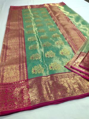 Exclusive collection of katan silk and katan tissue sarees (25)