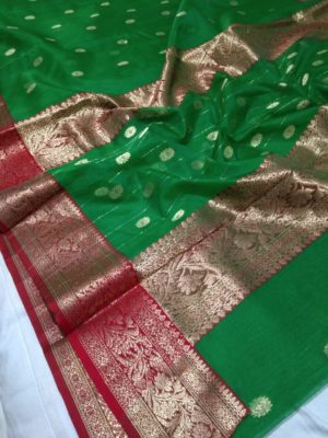 Exclusive collection of katan silk and katan tissue sarees (30)
