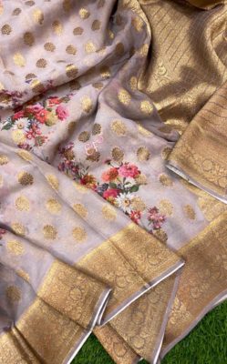 Exclusive collection of pure handloom georgette sarees (12)