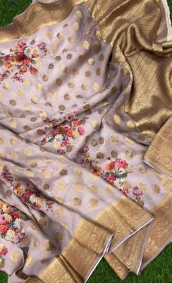 Exclusive collection of pure handloom georgette sarees (7)