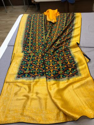 Exclusive crepe silk patola weaving sarees (2)