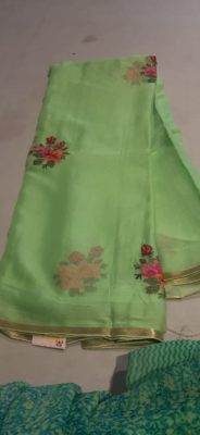 Exclusive embroided pure chiffon sarees (10)