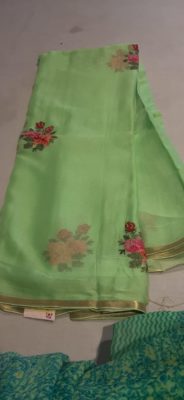 Exclusive embroided pure chiffon sarees (4)