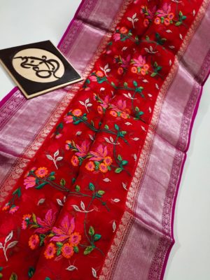 Exclusive kora sarees with embroidary (20)
