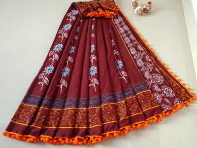 Exclusive new hand block printed votton sarees (15)