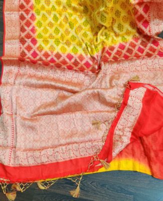 Exclusive pure handloom georgette chiffon sarees (10)