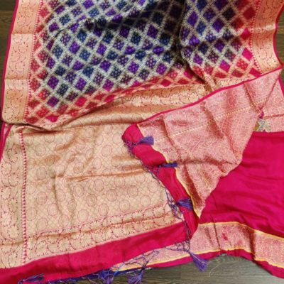Exclusive pure handloom georgette chiffon sarees (13)
