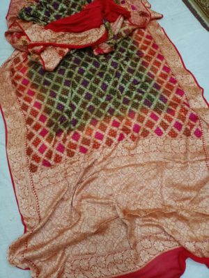 Exclusive pure handloom georgette chiffon sarees (5)