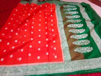 Exclusive pure khadi georget sarees with blouse (16)