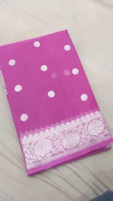 Exclusive pure khadi georget sarees with blouse (30)