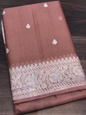 Exclusive pure khadi georget sarees with blouse (8)