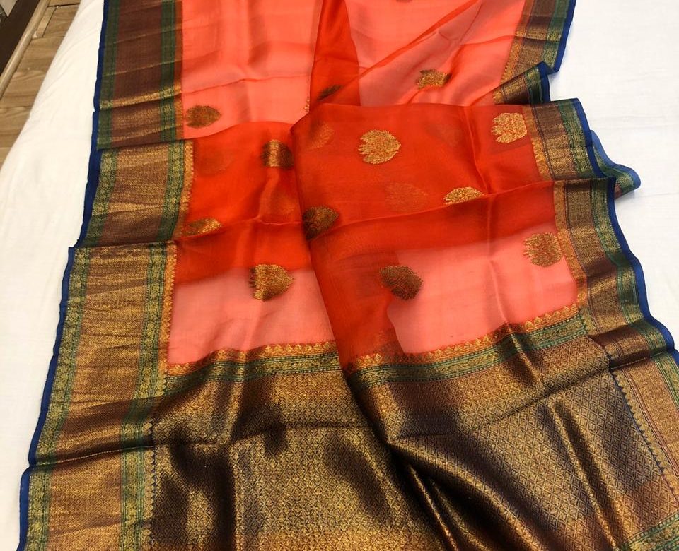 Exclusive pure kora silk weaving sarees (4)