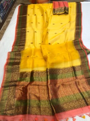 Exclusive pure kora silk weaving sarees (5)