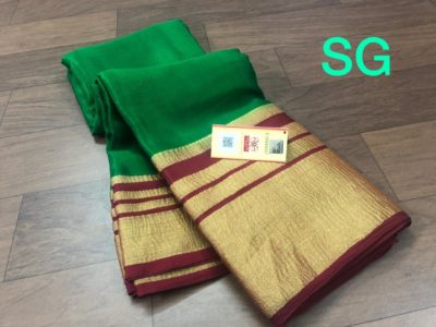 Exclusive pure mysore silk with long border (11)