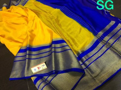 Exclusive pure mysore silk with long border (13)