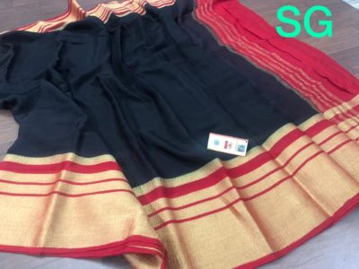 Exclusive pure mysore silk with long border (2)
