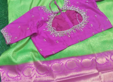 Exclusive soft silk sarees with blouse (10)