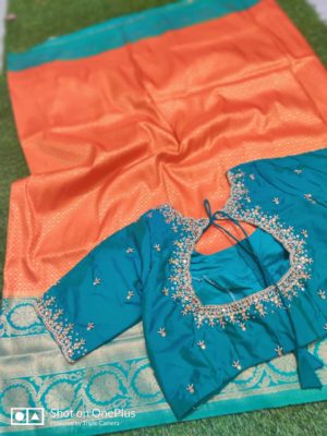 Exclusive soft silk sarees with blouse (14)