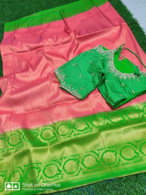 Exclusive soft silk sarees with blouse (2)