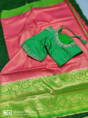 Exclusive soft silk sarees with blouse (4)