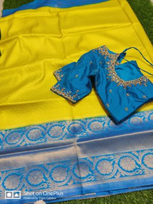 Exclusive soft silk sarees with blouse (9)