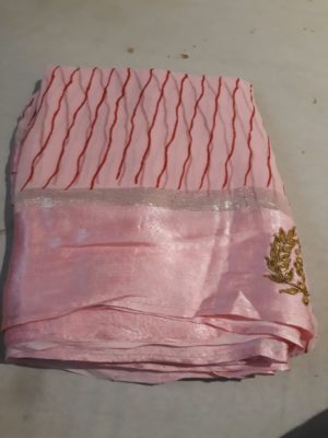Georgette sarees with satin border (2)